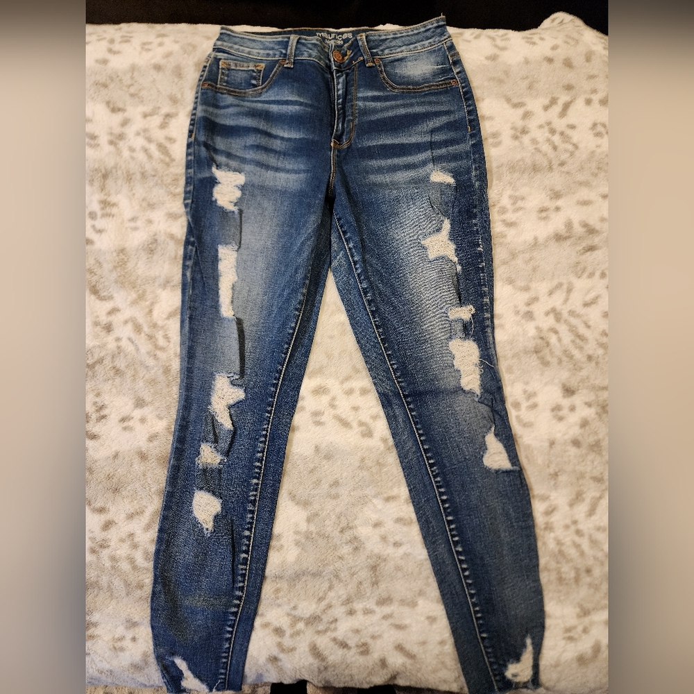 Maurices - Distressed High-Rise Jeans